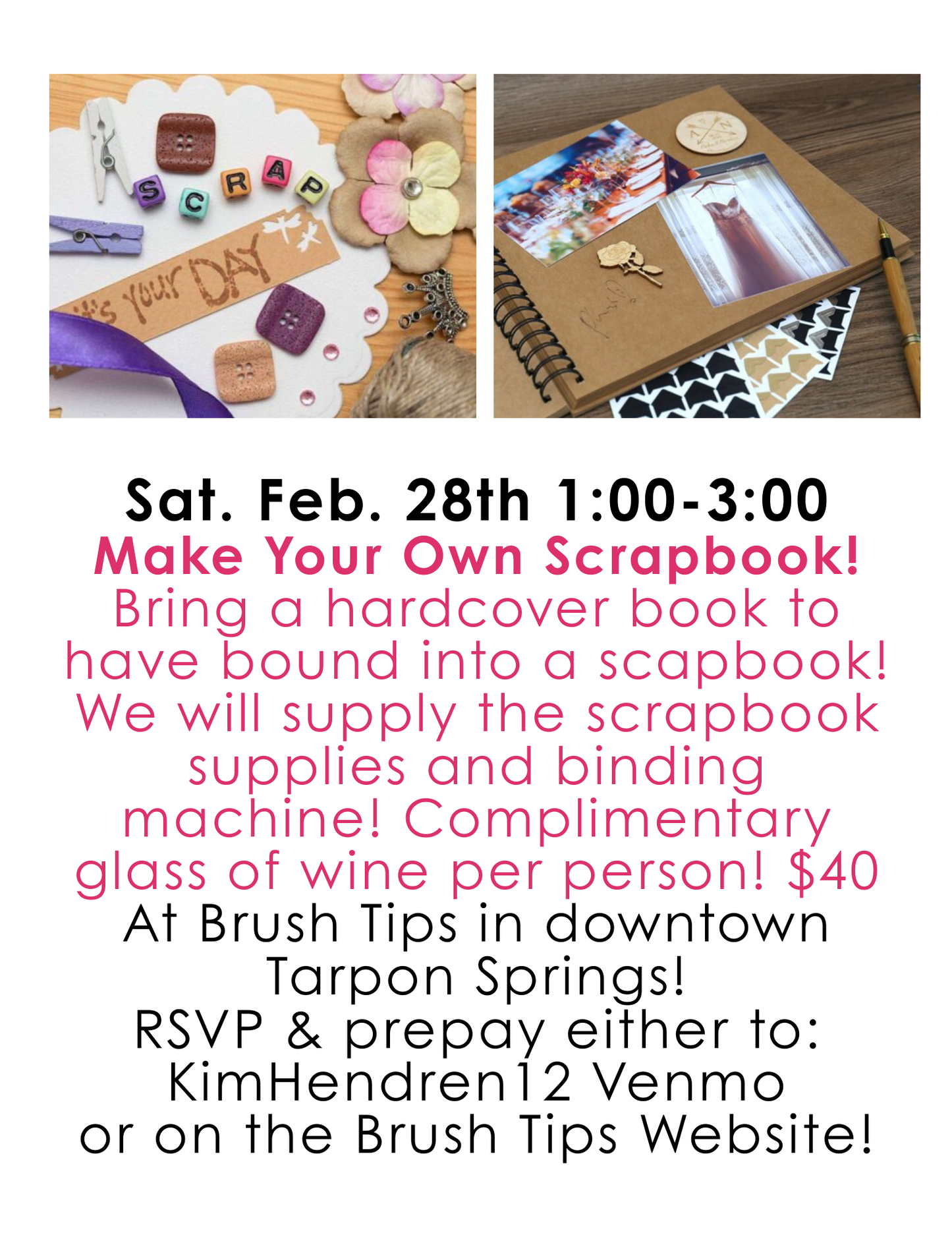 Scrapbook Workshop with Kim Hendren