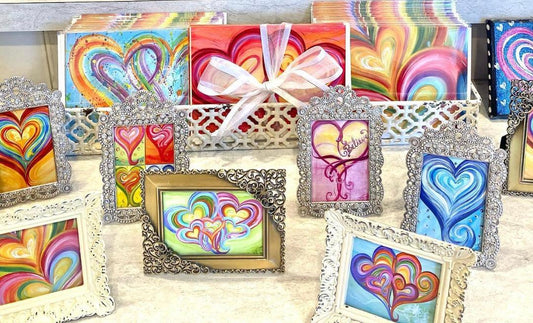 Painting with Debbie the Heart Artist - Brush Tips Art Studio