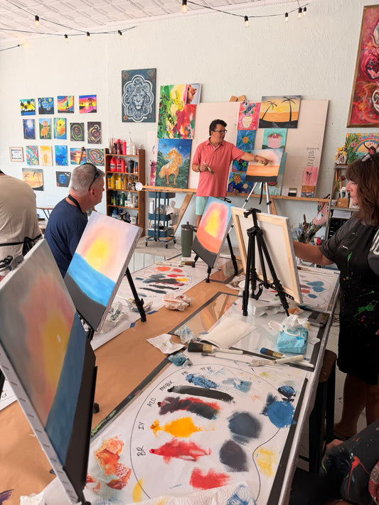 Bob Ross Painting Class