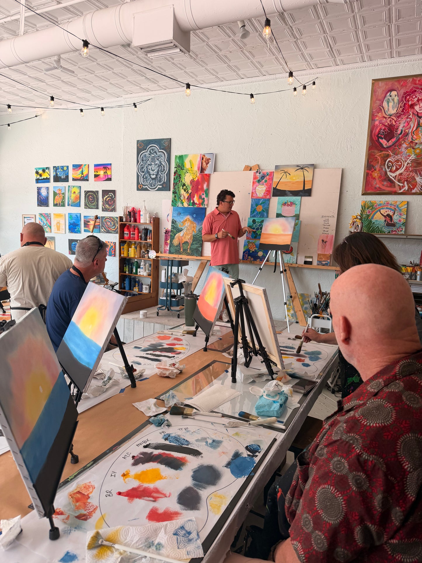 Bob Ross Painting Class