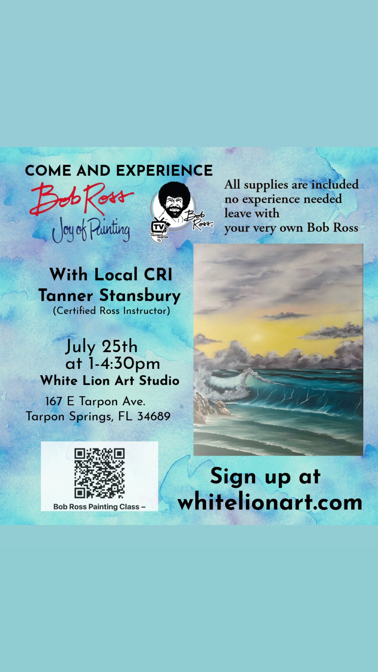 Bob Ross Painting Class