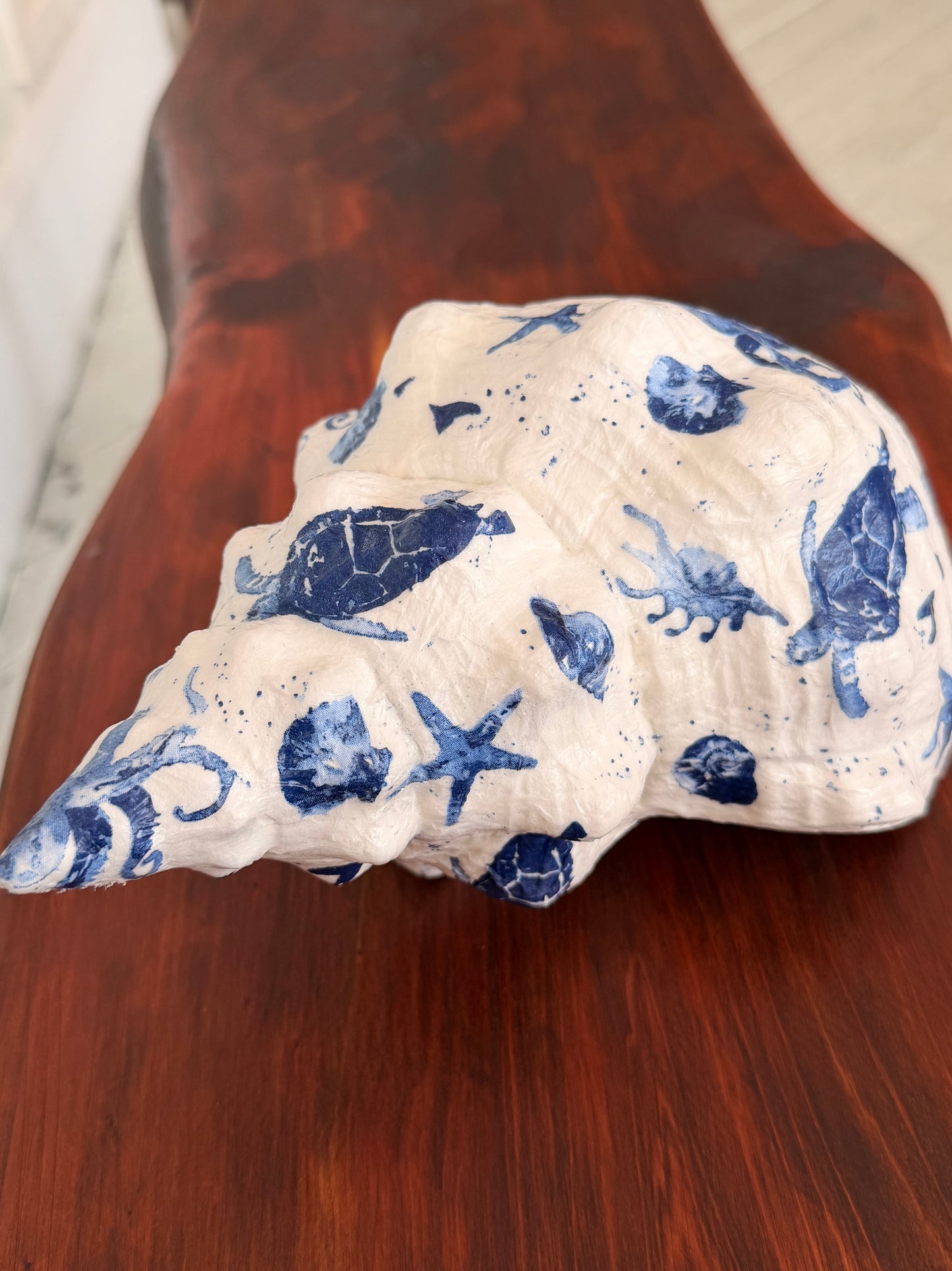 Decoupage Shell Trinket Trays Birthday Party