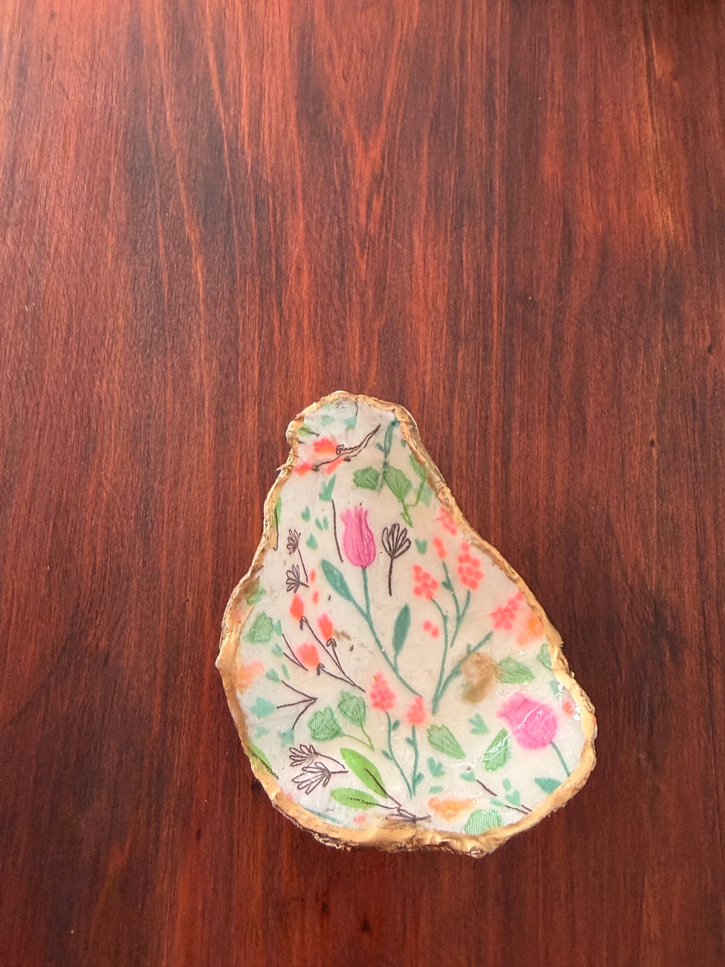 Decoupage Shell Trinket Trays Birthday Party
