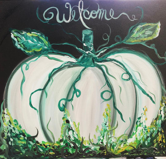 Welcome Pumpkin - Brush Tips Art Studio